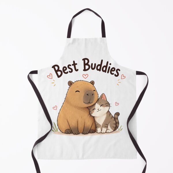 Item preview, Cute Capybara & Cat Best Buddies Kawaii Friendship Animal Sticker | Adorable Pet Lover Gift designed and sold by Sanika arts .
