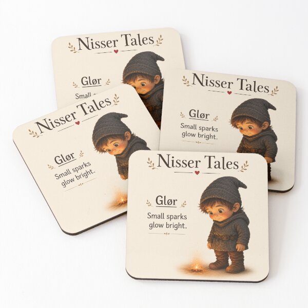 Item preview, Glør the Nisse — Small Sparks Glow Bright designed and sold by Nisser Tales.