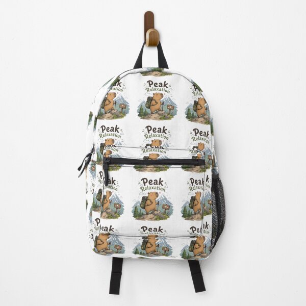 Item preview, Cute Capybara Mountain Hiking – Peak Relaxation Adventure Hiking Lover Sticker designed and sold by Sanika arts .