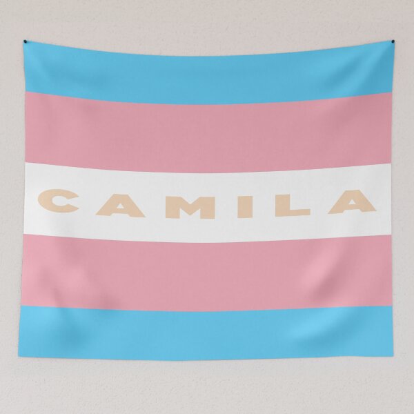 Item preview, Camila X Transgender Flag designed and sold by sangriaboy.