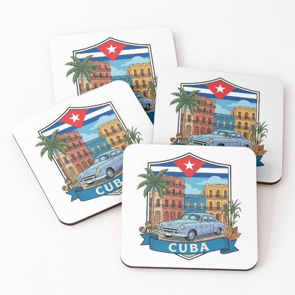 Item preview, Cuba | Vintage Illustration of National Monuments and Symbols designed and sold by StudioBase.