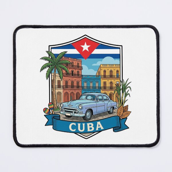 Item preview, Cuba | Vintage Illustration of National Monuments and Symbols designed and sold by StudioBase.