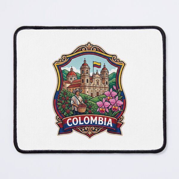 Item preview, Colombia | Vintage Illustration of National Monuments and Symbols designed and sold by StudioBase.
