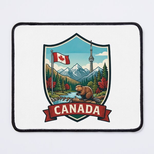 Item preview, Canada | Vintage Illustration of National Monuments and Symbols designed and sold by StudioBase.