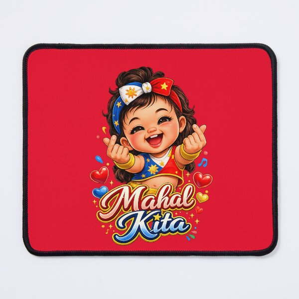 Item preview, Mahal Kita – Cute Filipino Love Girl - Pinay Finger Heart Design designed and sold by FlipFlopTeesCo.