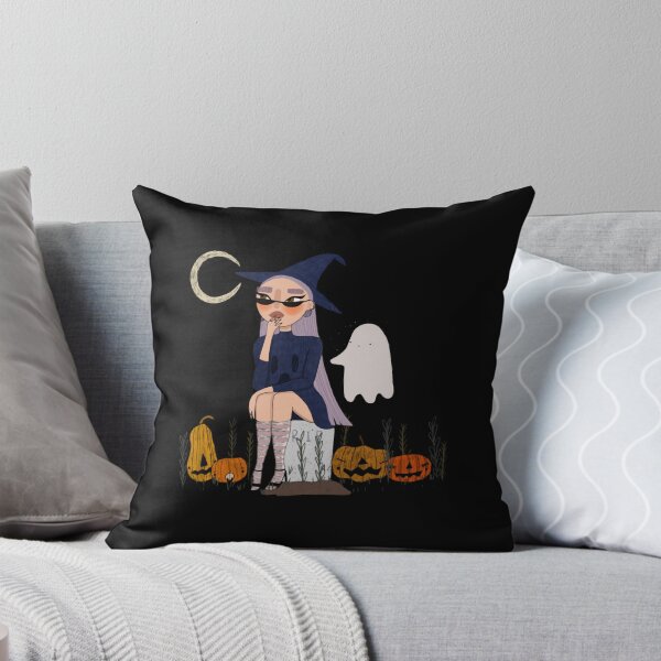 Item preview, Graveyard Girl Cute Pastel Witch Halloween Pumpkin Patch Design designed and sold by chiarodilunae.