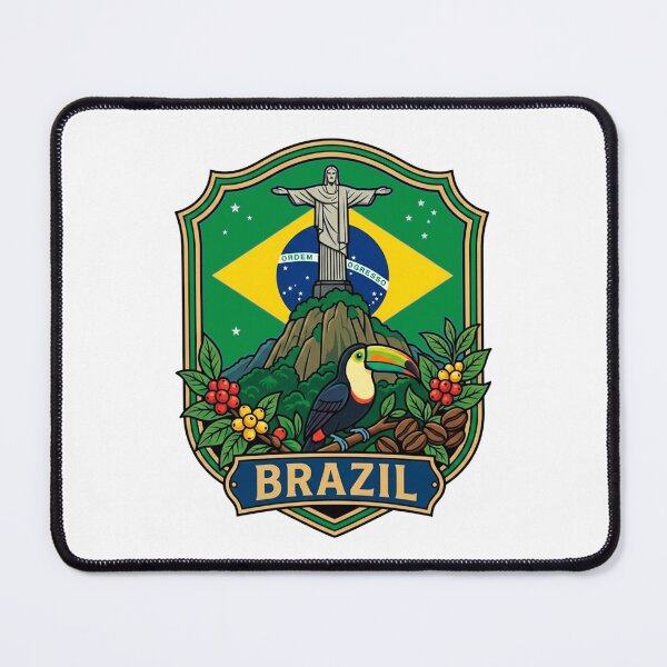 Item preview, Brazil | Vintage Illustration of National Monuments and Symbols designed and sold by StudioBase.
