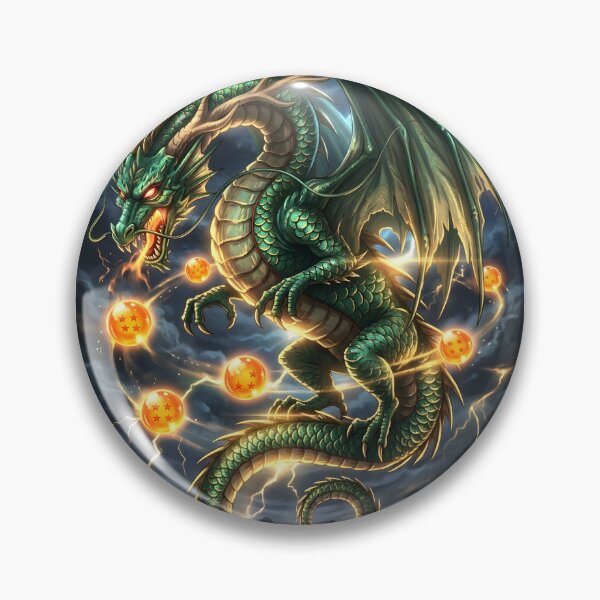 Item preview, Emerald Guardian Dragon with Mystic Orbs | Fantasy Dragon Art designed and sold by DragonSerpent Ink.