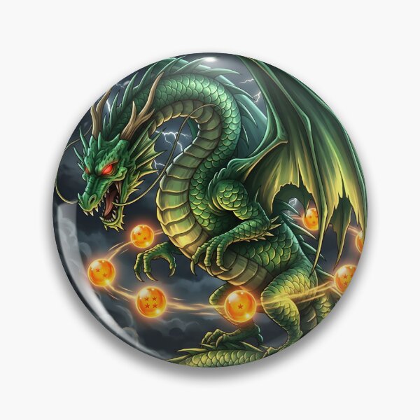 Item preview, Emerald Storm Dragon with Mystic Orbs | Epic Fantasy Dragon Art designed and sold by DragonSerpent Ink.