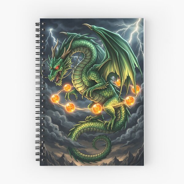 Item preview, Emerald Storm Dragon with Mystic Orbs | Epic Fantasy Dragon Art designed and sold by DragonSerpent Ink.