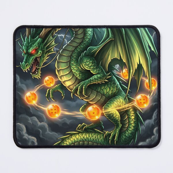 Item preview, Emerald Storm Dragon with Mystic Orbs | Epic Fantasy Dragon Art designed and sold by DragonSerpent Ink.