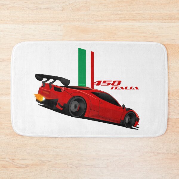 Item preview, Ferrari 458 Italia red Italian Stripes designed and sold by Pandozo.