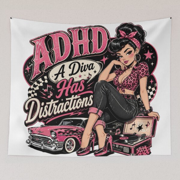 Artikelvorschau, ADHS-Diva entworfen und verkauft von CraftyGlamazon.