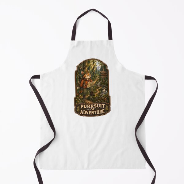 Item preview, Purrsuit of Adventure - Adventure Cat Hiking Badge designed and sold by GroveLaneCreative.