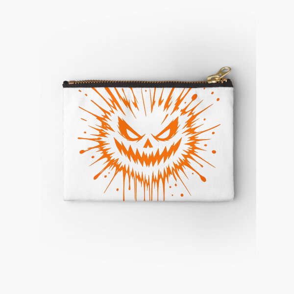 Item preview, Halloween Pumpkin Splash Minimal Line Art | Orange Horror Face Graphic designed and sold by Grump and Co.