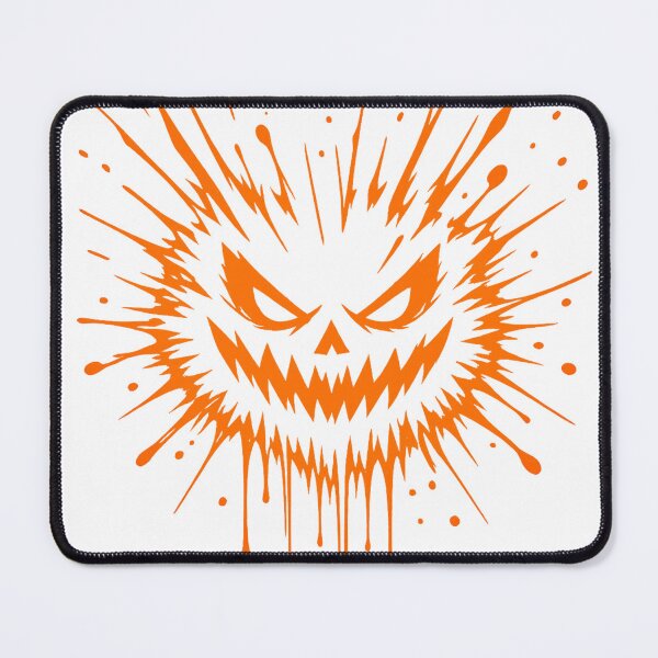 Item preview, Halloween Pumpkin Splash Minimal Line Art | Orange Horror Face Graphic designed and sold by Grump and Co.