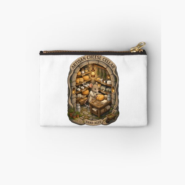 Item preview, Artisan Cheese Cellar | Cozy Mouse Cheesemaker | Fantasy Cheese Cave | Cottagecore Dairy | Hand-Aged Cheese designed and sold by MrDev.