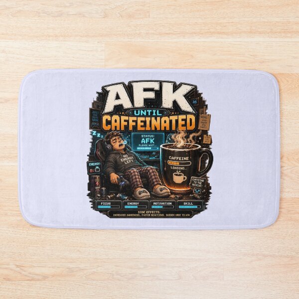 Item preview, AFK Until Caffeinated Funny Gamer Coffee designed and sold by pradeepvisuals.