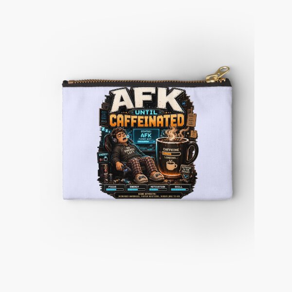 Item preview, AFK Until Caffeinated Funny Gamer Coffee designed and sold by pradeepvisuals.