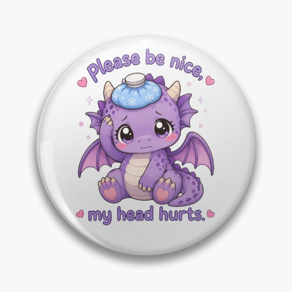 Item preview, My head hurts Dragon designed and sold by CraftyGlamazon.