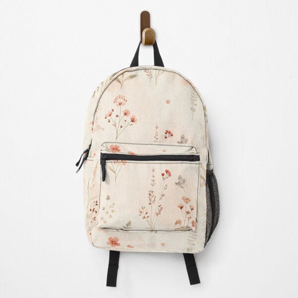 Artikelvorschau, Kissenbezug mit nahtlosem Aquarell-Wildblumenmuster in neutralen botanischen Nuancen entworfen und verkauft von FestivityFinds.