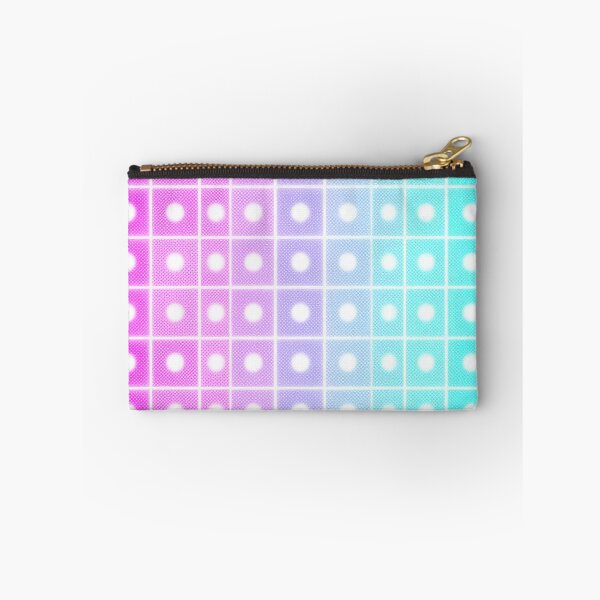 Item preview, Vibrant Pink and Blue Ombre Halftone Grid Pattern iPhone Case designed and sold by FestivityFinds.