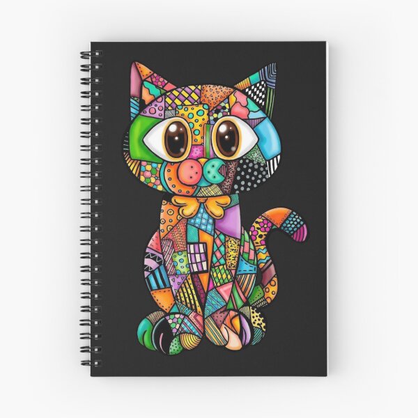 Item preview, Stitches the Patchwork Cat designed and sold by CuriositiesEnd.