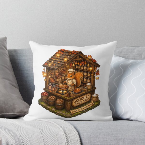 Item preview, Squirrel's Snack Shop | Roasted Maple Nuts | Cozy Autumn Woodland Market | Fall Cottagecore | Fantasy Squirrel Chef designed and sold by MrDev.