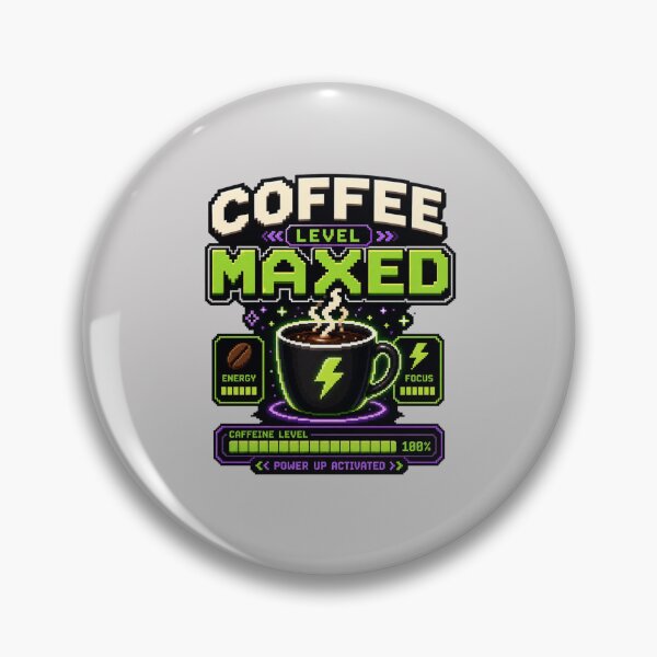 Item preview, Coffee Level Maxed Gamer Coffee Art designed and sold by pradeepvisuals.