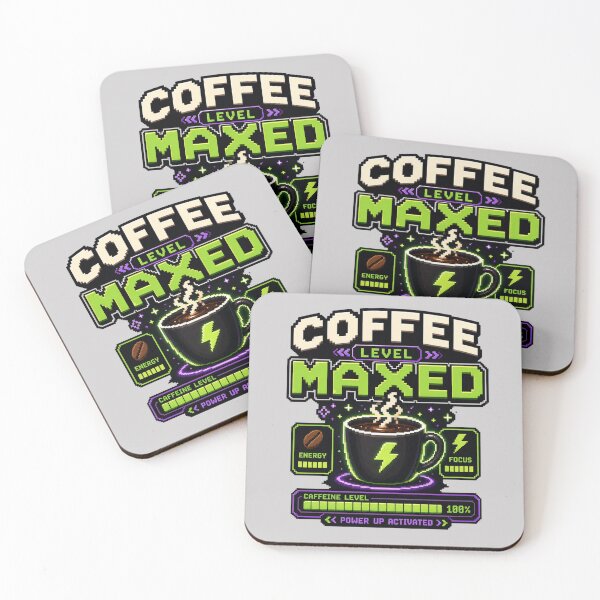 Item preview, Coffee Level Maxed Gamer Coffee Art designed and sold by pradeepvisuals.
