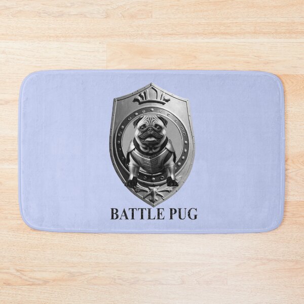 Item preview, Battle Pug – Armored Warrior Dog designed and sold by craftyferrets.