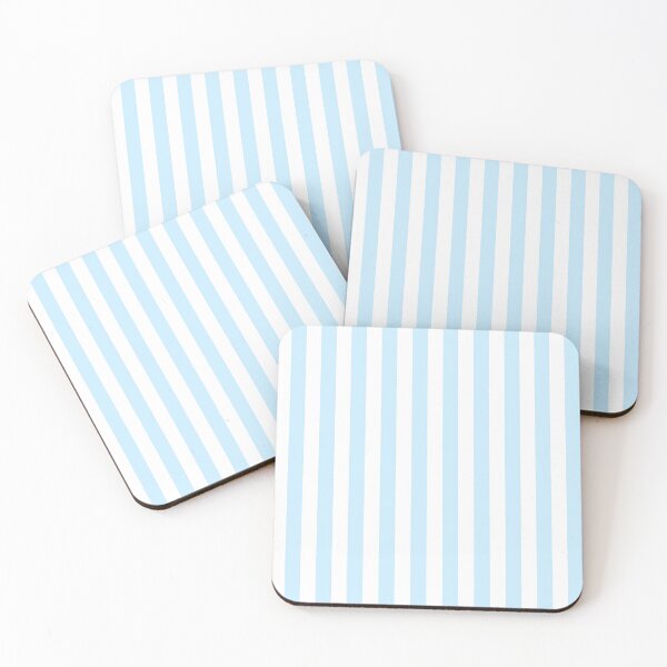 Item preview, Baby Blue and White Vertical Stripe Pattern | Minimalist Coastal Preppy Aesthetic designed and sold by nessalunas.