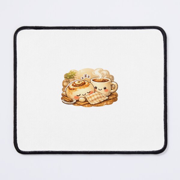 Item preview, Cinnamon Roll Coffee Sticker Kawaii Cozy Café Aesthetic for Coffee Lovers & Foodies designed and sold by CutePrintCorner.