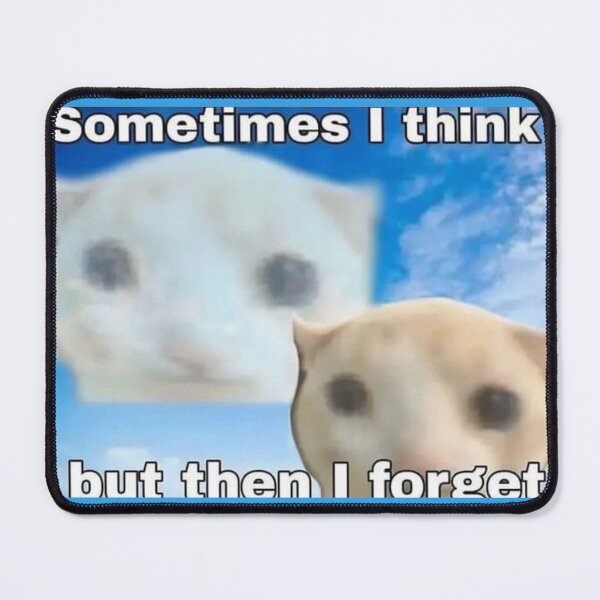 Item preview, forgetful meme cat designed and sold by bluelephante.