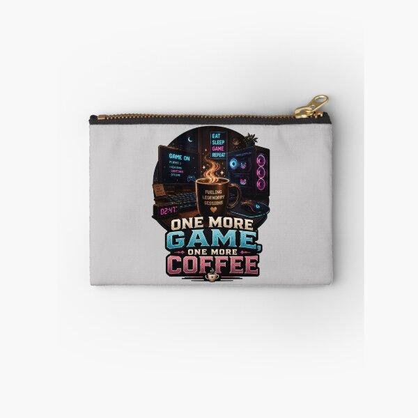Item preview, One More Game One More Coffee Quote designed and sold by pradeepvisuals.