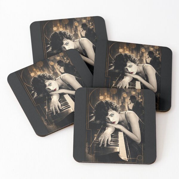 Item preview, Blue Note Nocturne – Film Noir Jazz Muse designed and sold by Sanctum Icons.