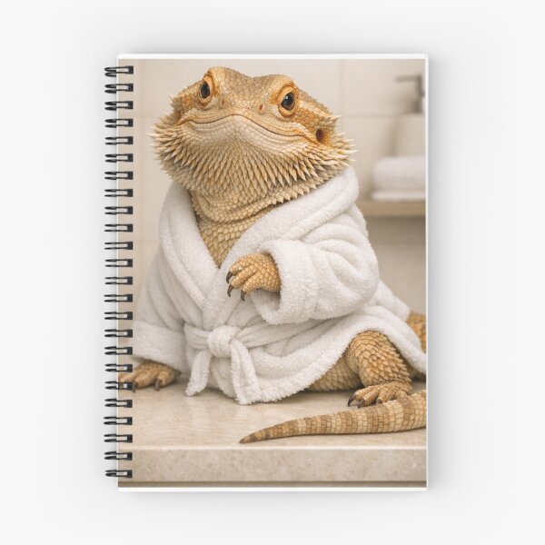 Item preview, Cozy Bathrobe Bearded Dragon designed and sold by Sillytoe.