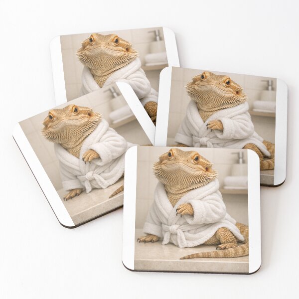 Item preview, Cozy Bathrobe Bearded Dragon designed and sold by Sillytoe.