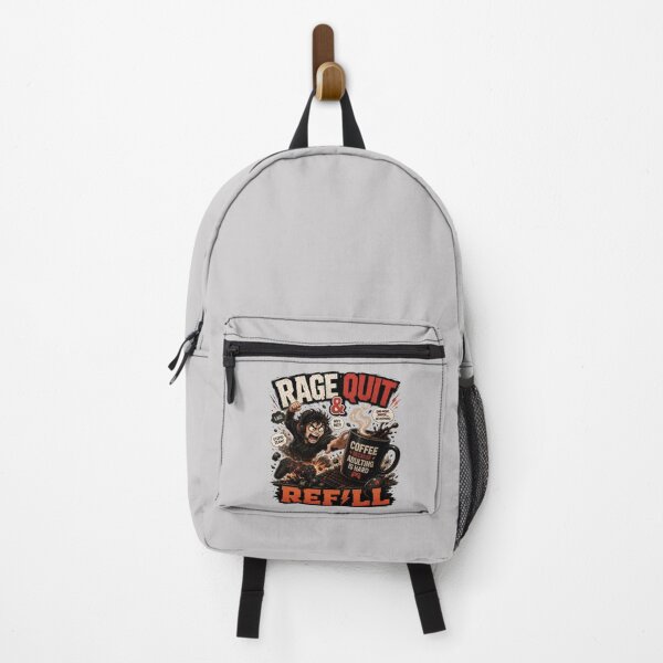 Item preview, Rage Quit And Refill Funny Coffee Art designed and sold by pradeepvisuals.