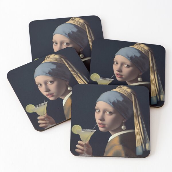Item preview, Girl With The Pearl Earring and Margarita (from the Pearl and Tequila song) designed and sold by Mundo Margarita.