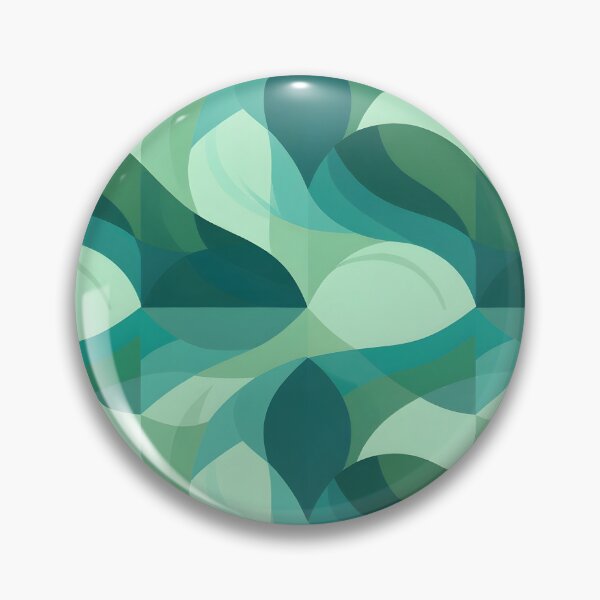 Item preview, Teal and Mint Abstract Geometric Wave Seamless Pattern iPhone Case designed and sold by FestivityFinds.