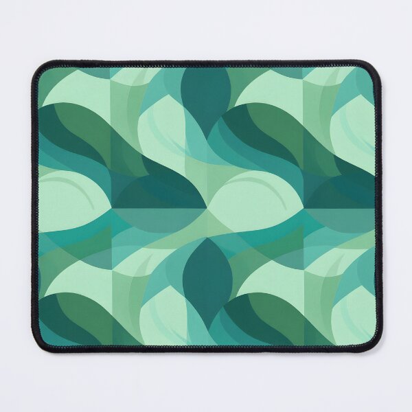 Item preview, Teal and Mint Abstract Geometric Wave Seamless Pattern iPhone Case designed and sold by FestivityFinds.