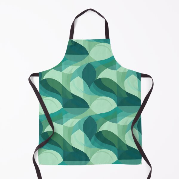 Item preview, Teal and Mint Abstract Geometric Wave Seamless Pattern iPhone Case designed and sold by FestivityFinds.