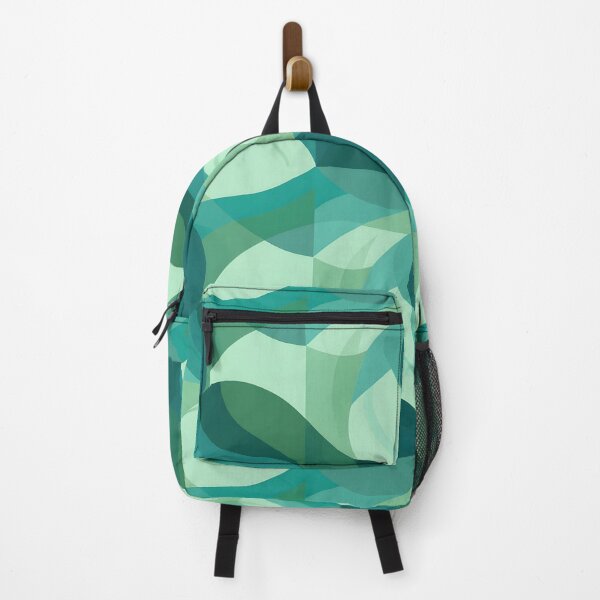 Item preview, Teal and Mint Abstract Geometric Wave Seamless Pattern iPhone Case designed and sold by FestivityFinds.