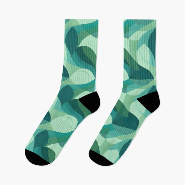 Item preview, Teal and Mint Abstract Geometric Wave Seamless Pattern iPhone Case designed and sold by FestivityFinds.