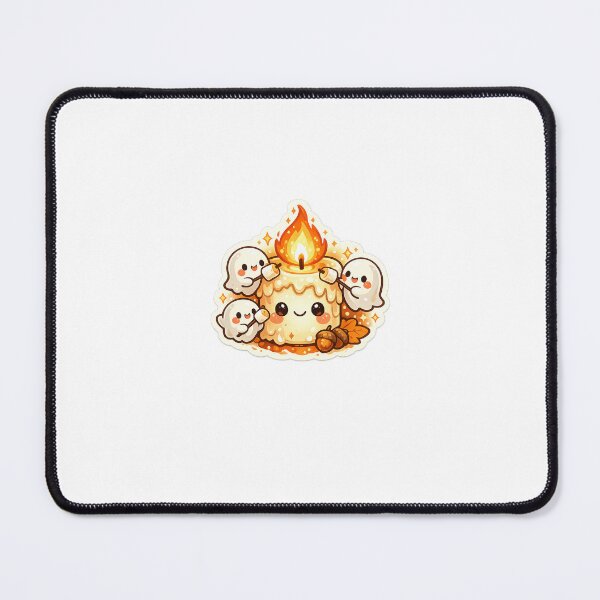 Item preview, Cozy Candle Sticker Kawaii Autumn Aesthetic for Halloween & Cozy Lovers designed and sold by CutePrintCorner.