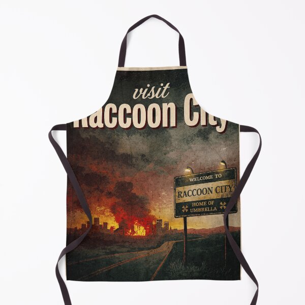 Item preview, Visit Raccoon City Retro Poster designed and sold by Fictional Ink Society.