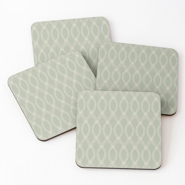 Item preview, Sage Green Geometric Line Art Seamless Pattern Throw Pillow designed and sold by FestivityFinds.