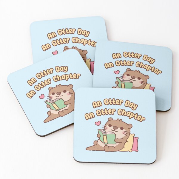 Item preview, An Otter Day An Otter Chapter - Cute Otter Chilling With Book designed and sold by rustydoodle.