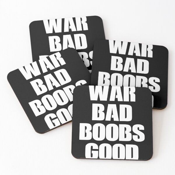 Item preview, War Bad Boobs Good - Funny Adult Joke designed and sold by keviacevarya.